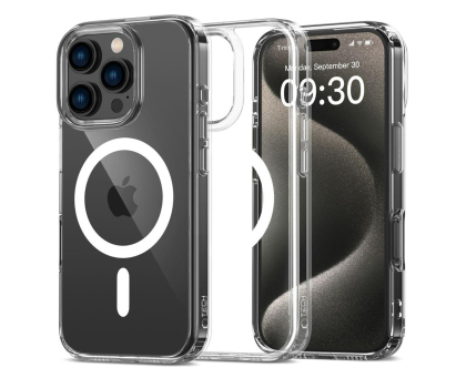 Etui do telefonów TECH-PROTECT Flexair Hybrid Magsafe do iPhone 16 Pro Max Clear 5906302311491